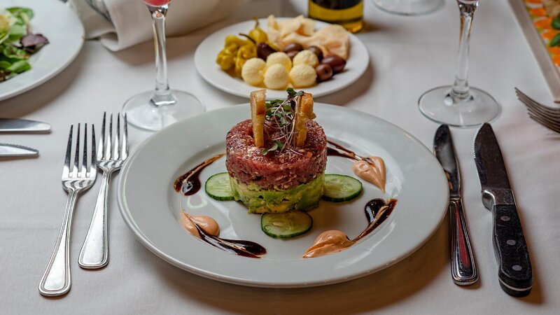 Tuna tartare appetizer